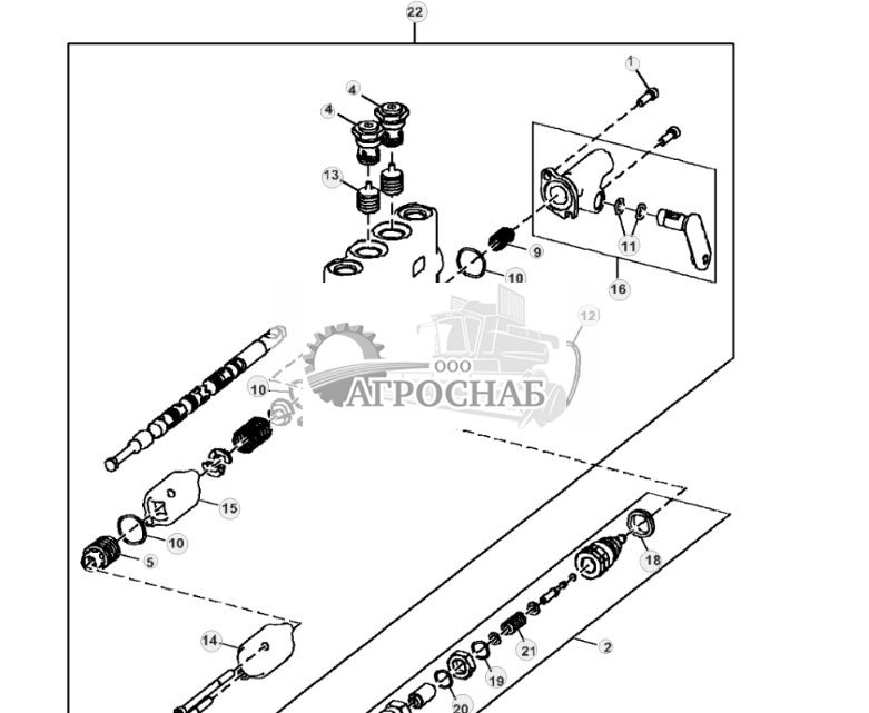 Секция клапана подъема отвала справа, GP - ST947458 249.jpg